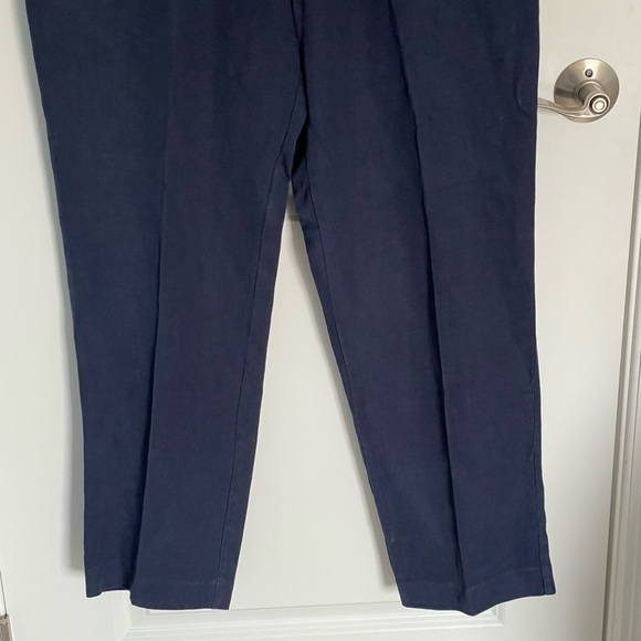 Tommy Bahama Dark Blue Linen Blend Straight Chino Pants 35x30 35841 - Picture 2 of 13